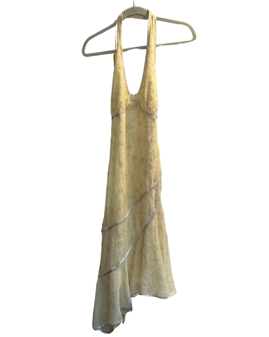 American Vintage Butter Yellow Assymetrical Dress