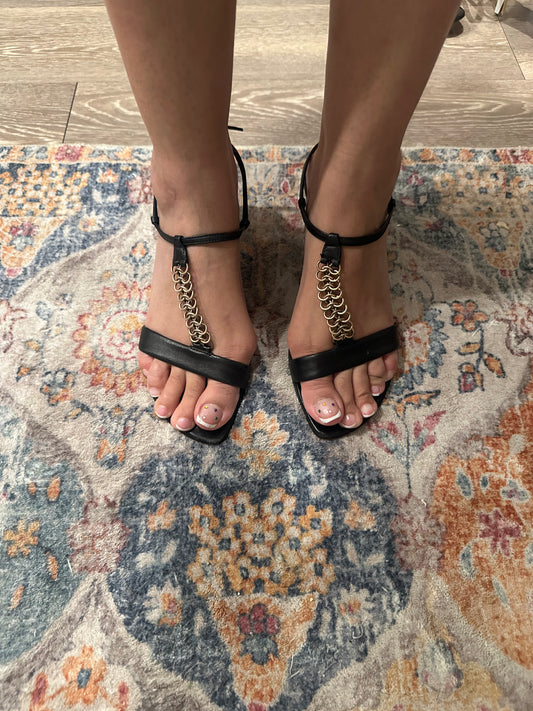 Prada Silver Jewel Kitten Heel Size 36