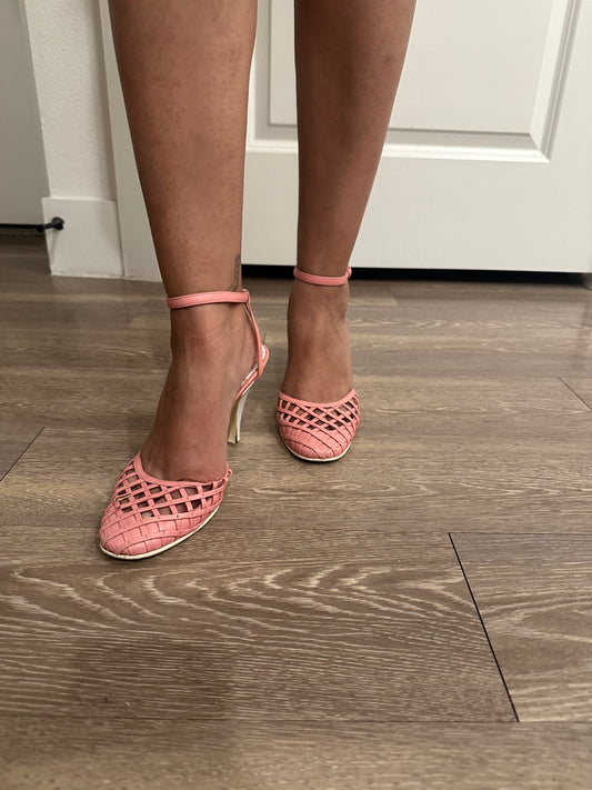 Chanel Pink D'Orsay Heels Size 36