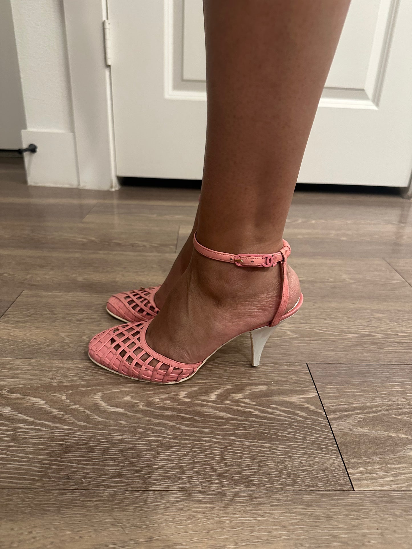Chanel Pink D'Orsay Heels Size 36