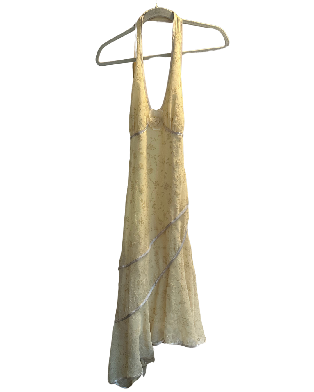 American Vintage Butter Yellow Assymetrical Dress